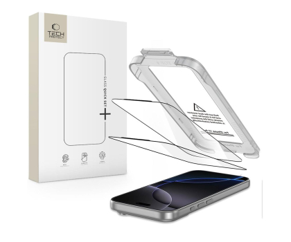 Szkło i folia ochronna TECH-PROTECT Quick Set+ 2-Pack do Iphone 17 Pro Black 5906302319350